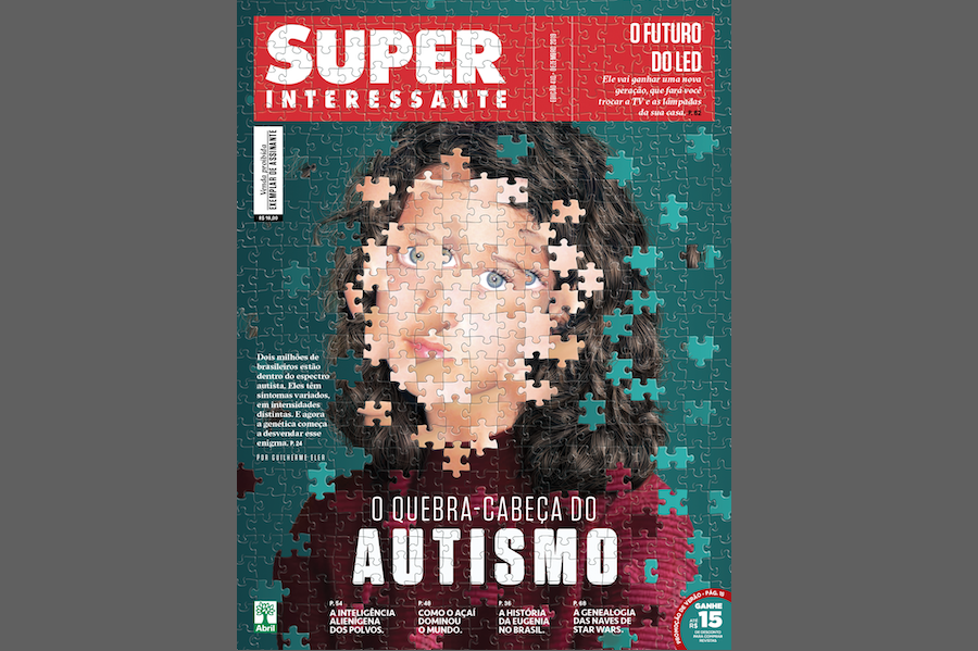 Genética do autismo na capa da Superinteressante — Tismoo